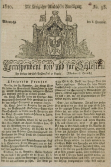 Correspondent von und fuer Schlesien. 1820, No. 98 (6 December)