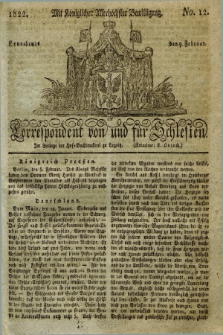 Correspondent von und fuer Schlesien. 1822, No. 12 (9 Februar)