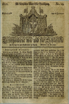 Correspondent von und fuer Schlesien. 1822, No. 14 (16 Februar)