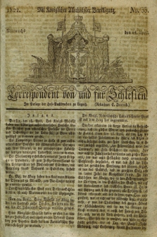 Correspondent von und fuer Schlesien. 1822, No. 33 (24 April)