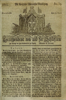 Correspondent von und fuer Schlesien. 1822, No. 34 (27 April)