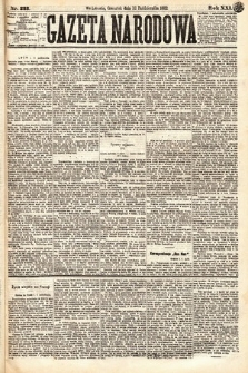 Gazeta Narodowa. 1882, nr 233