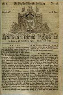Correspondent von und fuer Schlesien. 1822, No. 46 (8 Juni)