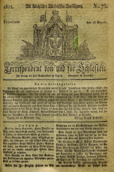 Correspondent von und fuer Schlesien. 1822, No. 78 (28 September)