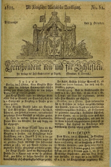 Correspondent von und fuer Schlesien. 1822, No. 81 (9 October)