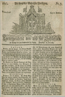 Correspondent von und fuer Schlesien. 1825, No. 7 (22 Januar)