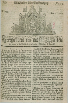 Correspondent von und fuer Schlesien. 1825, No. 12 (9 Februar)