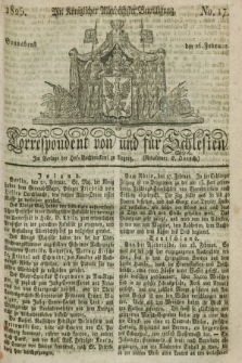 Correspondent von und fuer Schlesien. 1825, No. 17 (26 Februar)