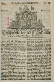 Correspondent von und fuer Schlesien. 1825, No. 21 (12 März)
