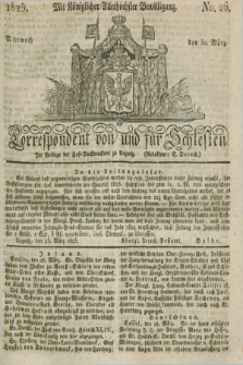 Correspondent von und fuer Schlesien. 1825, No. 26 (30 März) + dod.