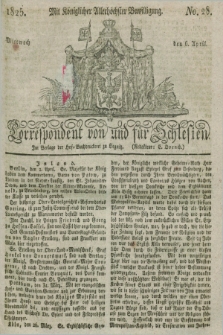 Correspondent von und fuer Schlesien. 1825, No. 28 (6 April)