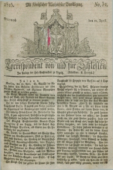 Correspondent von und fuer Schlesien. 1825, No. 32 (20 April) + dod.
