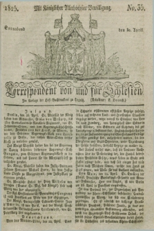 Correspondent von und fuer Schlesien. 1825, No. 35 (30 April)