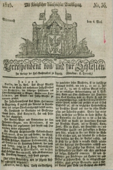 Correspondent von und fuer Schlesien. 1825, No. 36 (4 Mai) + dod.