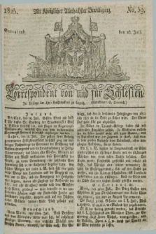 Correspondent von und fuer Schlesien. 1825, No. 59 (23 Juli)