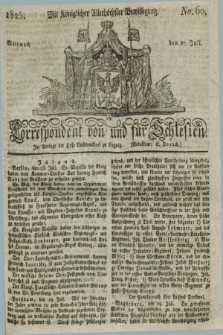 Correspondent von und fuer Schlesien. 1825, No. 60 (27 Juli) + dod.