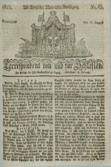 Correspondent von und fuer Schlesien. 1825, No. 65 (13 August)
