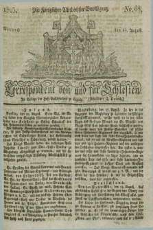 Correspondent von und fuer Schlesien. 1825, No. 68 (24 August) + dod.