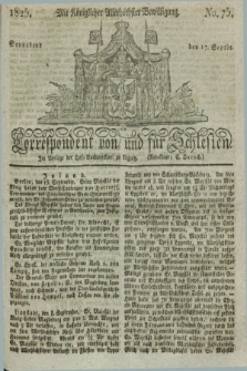 Correspondent von und fuer Schlesien. 1825, No. 75 (17 September)