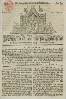 Correspondent von und fuer Schlesien. 1825, No. 79 (1 October)