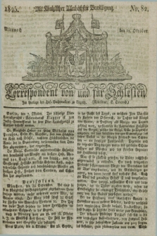 Correspondent von und fuer Schlesien. 1825, No. 82 (12 October) + dod.