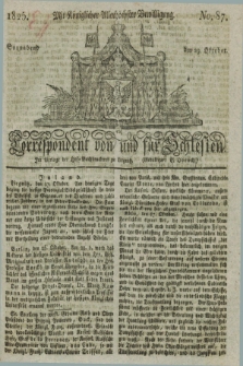Correspondent von und fuer Schlesien. 1825, No. 87 (29 Oktober)