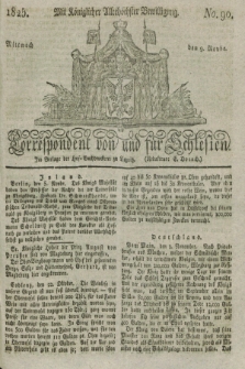 Correspondent von und fuer Schlesien. 1825, No. 90 (9 November) + dod.