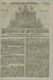 Correspondent von und fuer Schlesien. 1825, No. 95 (26 November)