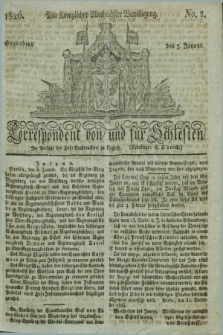 Correspondent von und fuer Schlesien. 1826, No. 2 (7 Januar)