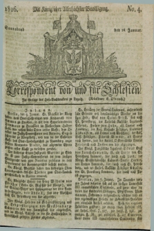 Correspondent von und fuer Schlesien. 1826, No. 4 (14 Januar)