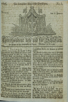 Correspondent von und fuer Schlesien. 1826, No. 5 (18 Januar) + dod.