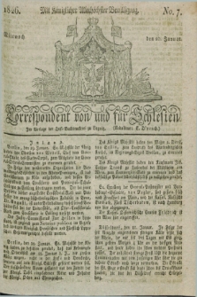 Correspondent von und fuer Schlesien. 1826, No. 7 (25 Januar) + dod.