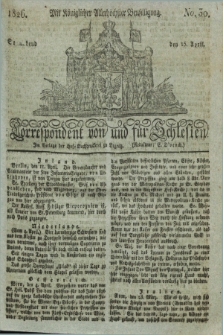 Correspondent von und fuer Schlesien. 1826, No. 30 (15 April)