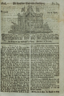 Correspondent von und fuer Schlesien. 1826, No. 31 (19 April) + dod.