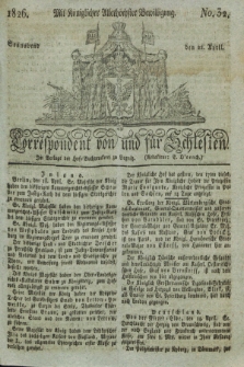 Correspondent von und fuer Schlesien. 1826, No. 32 (22 April)