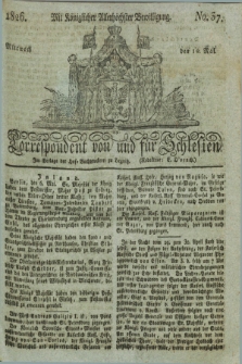 Correspondent von und fuer Schlesien. 1826, No. 37 (10 Mai) + dod.