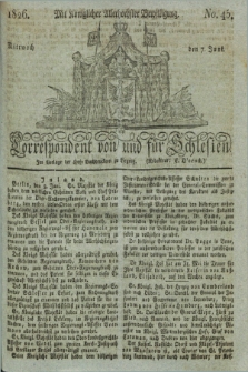 Correspondent von und fuer Schlesien. 1826, No. 45 (7 Juni) + dod.