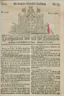 Correspondent von und fuer Schlesien. 1826, No. 57 (19 Juli) + dod.