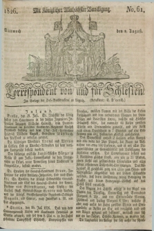 Correspondent von und fuer Schlesien. 1826, No. 61 (2 August) + dod.