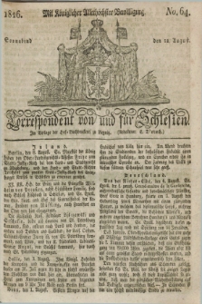 Correspondent von und fuer Schlesien. 1826, No. 64 (12 August)