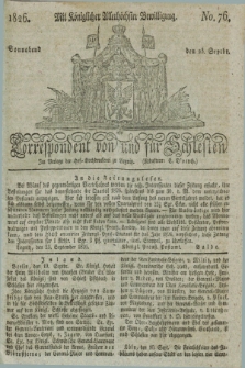 Correspondent von und fuer Schlesien. 1826, No. 76 (23 September)