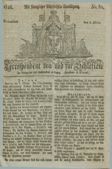 Correspondent von und fuer Schlesien. 1826, No. 80 (7 October)