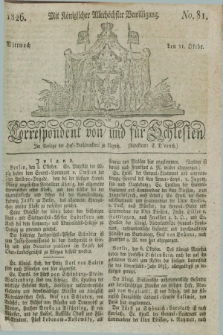 Correspondent von und fuer Schlesien. 1826, No. 81 (11 October) + dod.