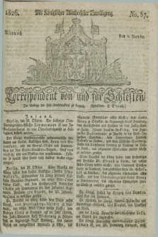 Correspondent von und fuer Schlesien. 1826, No. 87 (1 November) + dod.