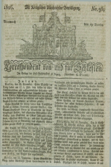 Correspondent von und fuer Schlesien. 1826, No. 95 (29 November) + dod.