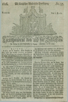 Correspondent von und fuer Schlesien. 1826, No. 97 (6 December) + dod.