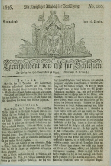 Correspondent von und fuer Schlesien. 1826, No. 100 (16 December)