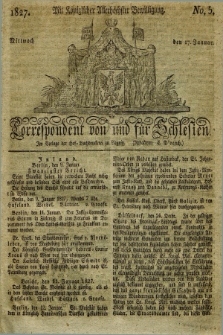 Correspondent von und fuer Schlesien. 1827, No. 5 (17 Januar) + dod.