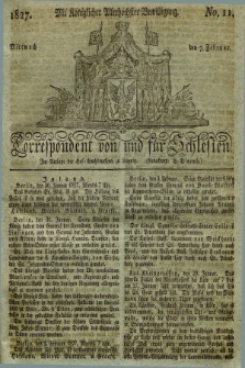 Correspondent von und fuer Schlesien. 1827, No. 11 (7 Februar) + dod.