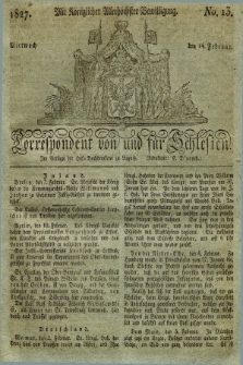 Correspondent von und fuer Schlesien. 1827, No. 13 (14 Februar) + dod.